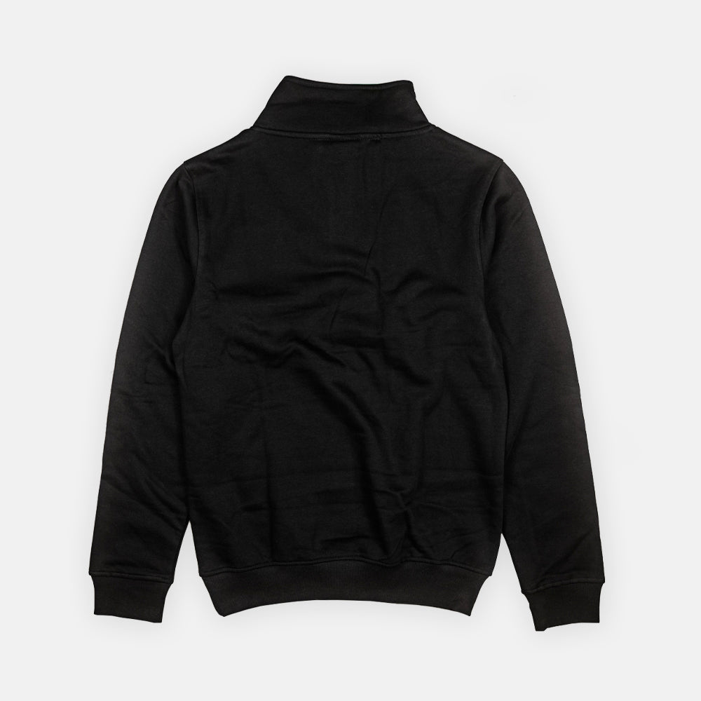"WORLDWIDE GARAGE CLUB" Quarter Zip - Black