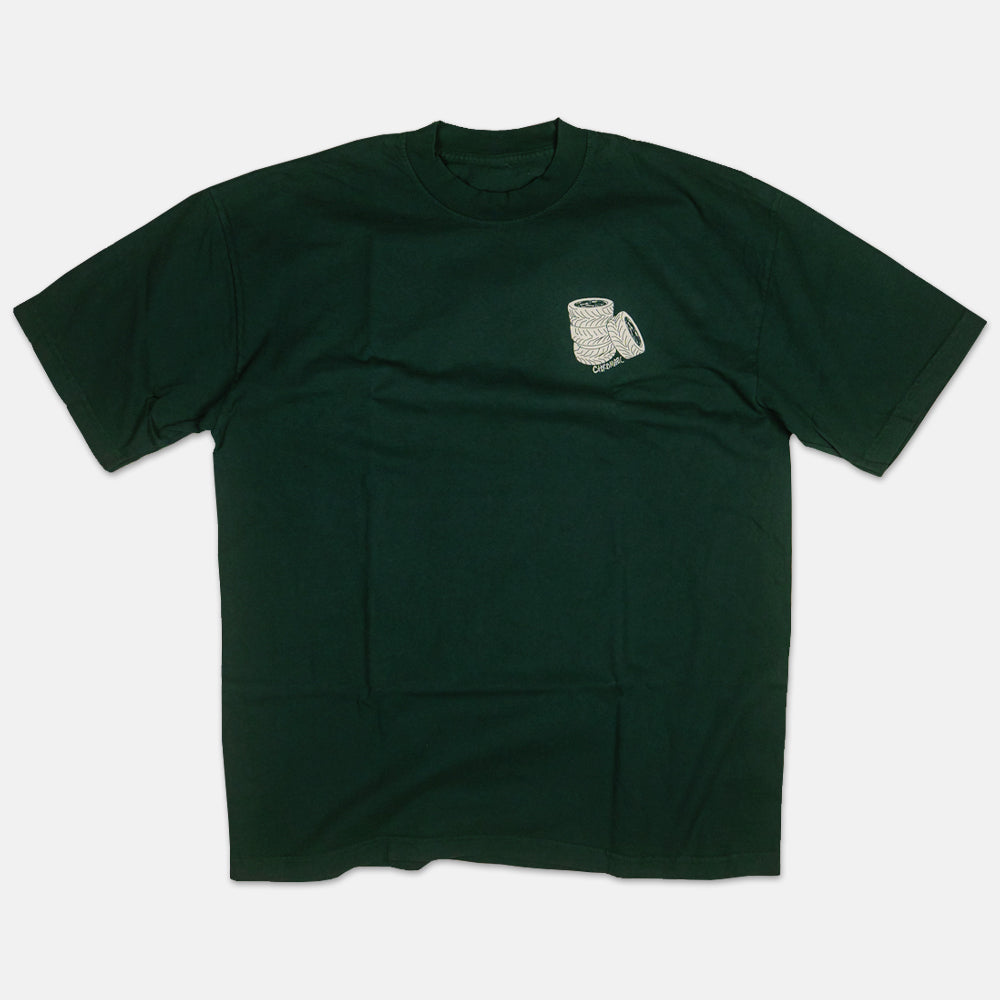 WHEEL ARCHIVE TEE - GREEN