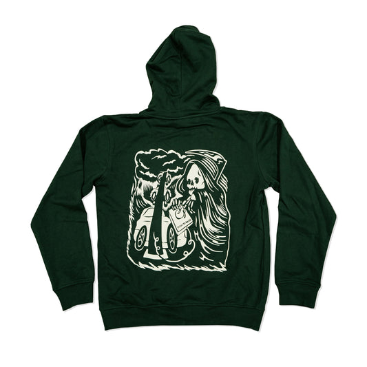 WRITE OFF HOODIE - GREEN